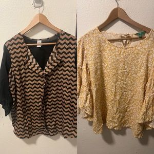 Set of two size 1x blouses